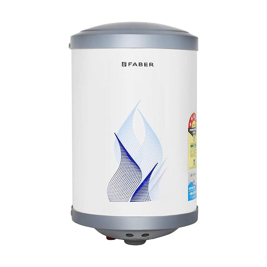Faber 25Ltr Storage Water Heater (FWG VULCAN 25V), 5 Star, 7 yrs warranty on tank, Free Installation with Inlet & Outlet pipe, White