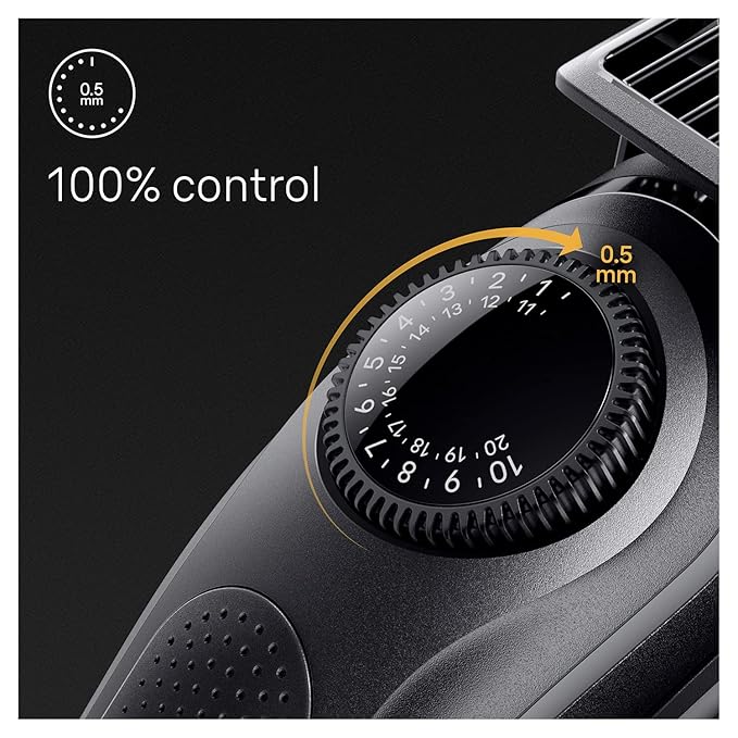 Braun BT5410 Beard Trimmer for Men, Lifetime Sharp Blades, 39 Length Settings, 100-Min Runtime, Waterproof, 5 Min Quick Charge, Precision Trimming Comb, German Engineering