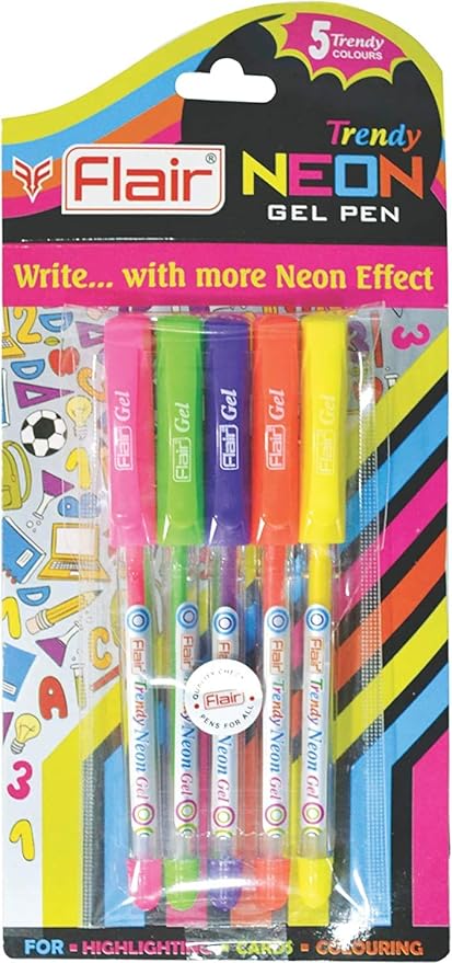 FLAIR Trendy Neon Gel Pen