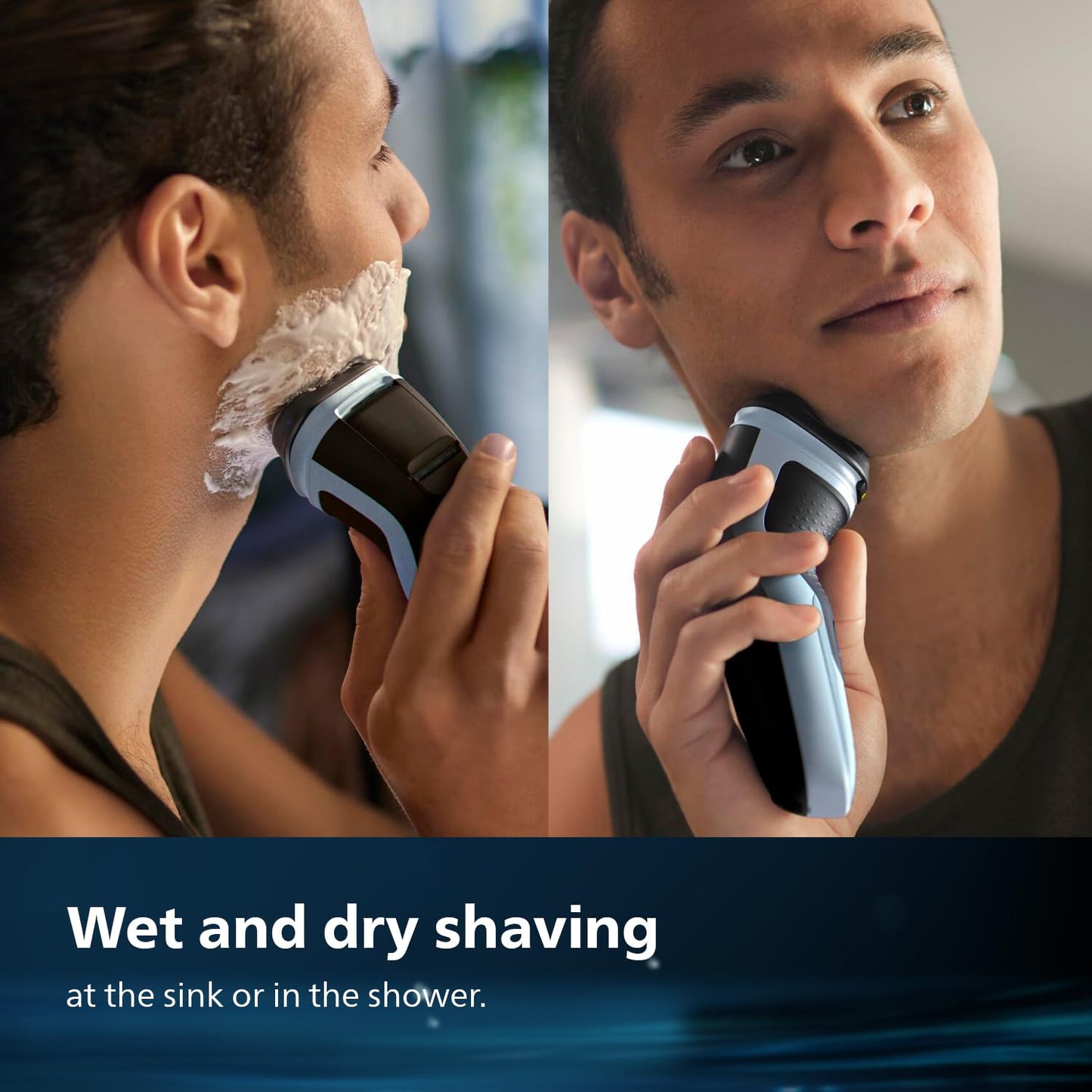 Philips Electric Shaver For Men, Skinprotect Technology, Wet And Dry Shave, 3D Floating Heads, 27 Self Sharpening Blades, Pop-Up Trimmer, Cordless, Waterproof X3063/03