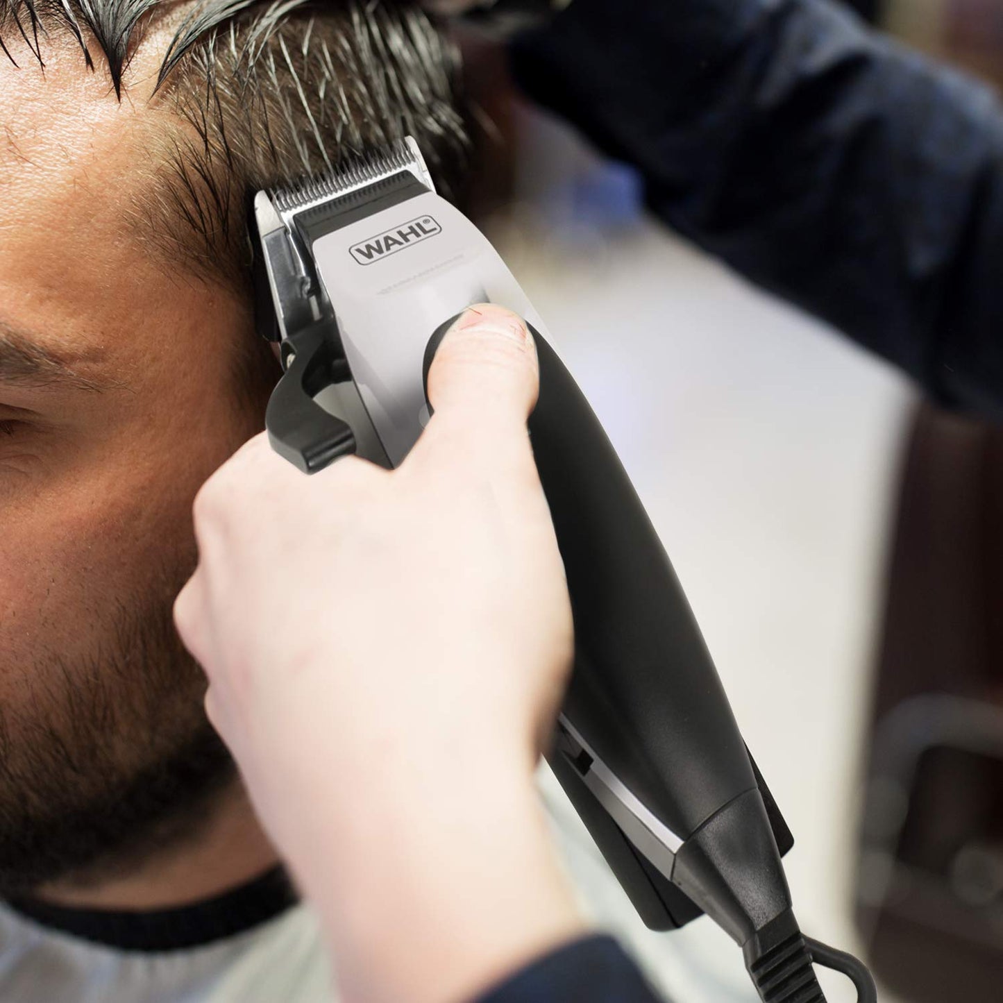 Wahl 9243-4724 Corded Home Cut Complete Hair Cutting Clipper; 10 Cutting Lengths;Thumb Adjustable Taper; Black