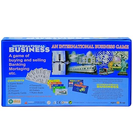 EKTA Plastic and Paper International Business Family Board Game (Multicolour),for-All Ages, Big Kid