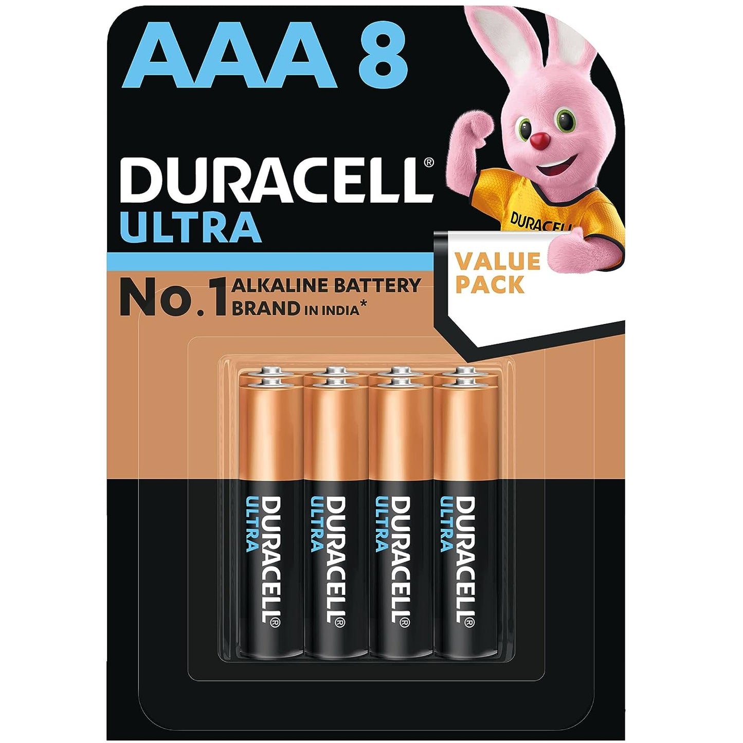 Duracell Ultra Alkaline AAA Batteries, Pack of 8
