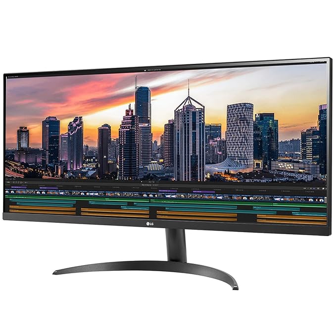 LG 87 cm (34 Inches) UltraWide Full HD (2560 x 1080) Display - HDR 10, AMD Free sync, IPS with sRGB 95%, Multitasking, Flicker Safe, Reader Mode, HDMI, Headphone Out and Gaming Monitor - 34WP500