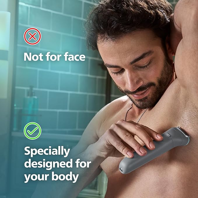 Philips Body & Balls Trimmer for Men Private Parts | Clinically Tested on Sensitive Skin | Skin Safe Intimate Grooming | IPX7 Waterproof | 60 mins runtime | 5yrs* Warranty | India's #1 Men's Trimmer