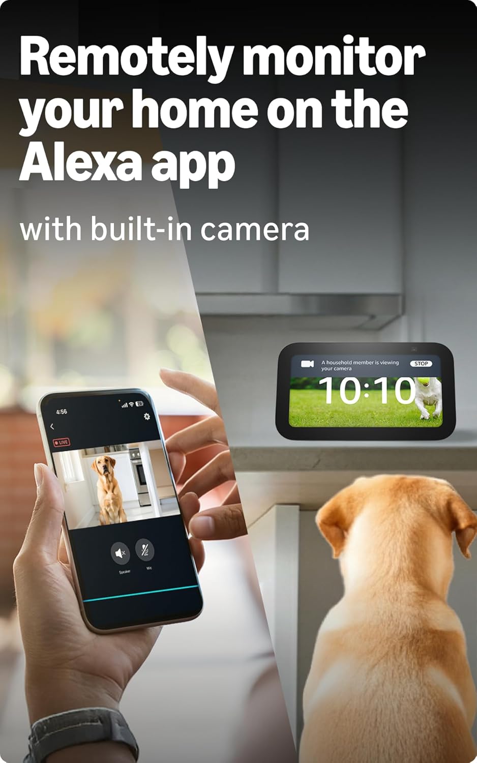Amazon Echo Show 5 (latest model) | Smart display with Alexa, 2x bass speaker, clearer sound, camera for home monitoring, bluetooth (TS)