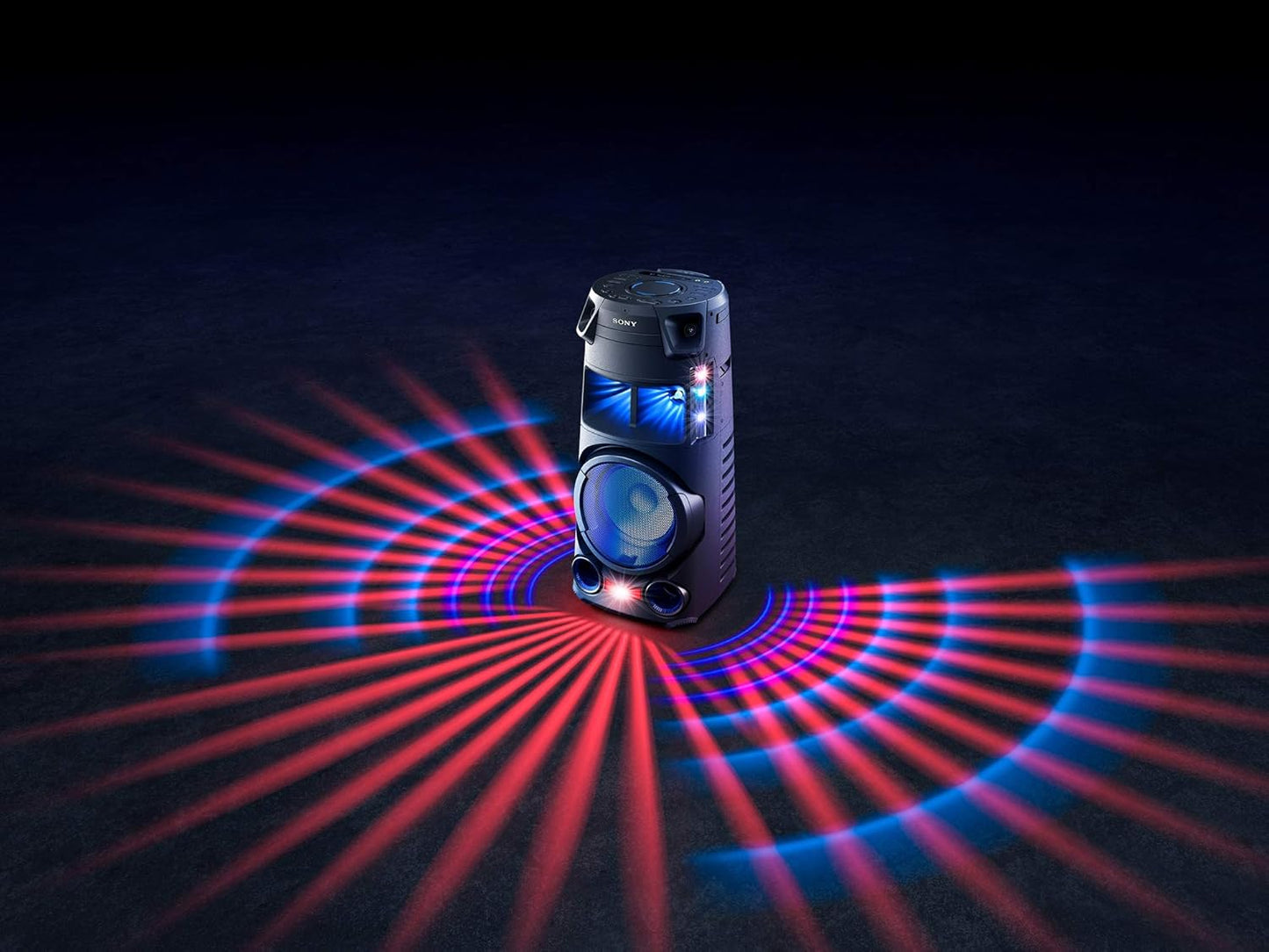 Sony MHC-V43D High Power Party Speaker with Bluetooth connectivity (Mic/Guitar, Jet Bass Booster, Gesture Control, USB, HDMI,CD/DVD) - Black (TS)