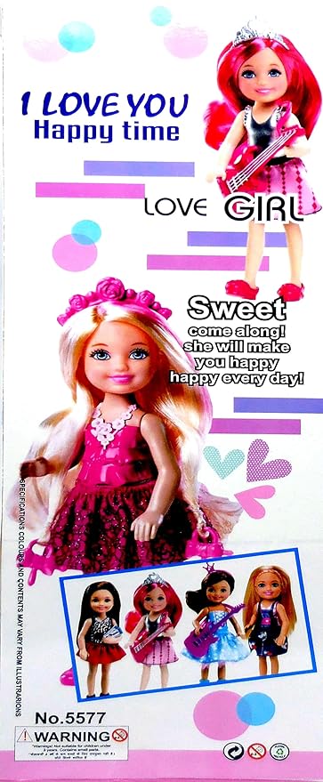 Happy Shine Love You Doll Set for Kids (Multicolor)