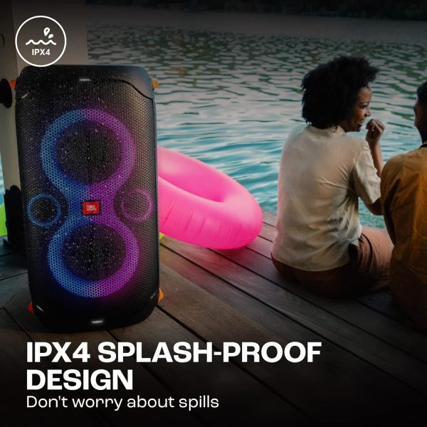 JBL Partybox 110 | Wireless Bluetooth Party Speaker| 160W Monstrous Pro Sound| Dynamic Light Show| Upto 12Hrs Playtime | Built-in Powerbank | Guitar & Mic support PartyBox App (Black) (TS)