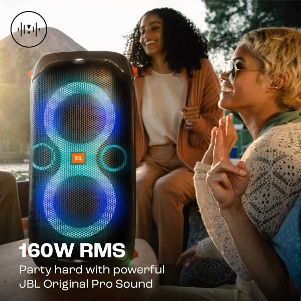 JBL Partybox 110 | Wireless Bluetooth Party Speaker| 160W Monstrous Pro Sound| Dynamic Light Show| Upto 12Hrs Playtime | Built-in Powerbank | Guitar & Mic support PartyBox App (Black) (TS)