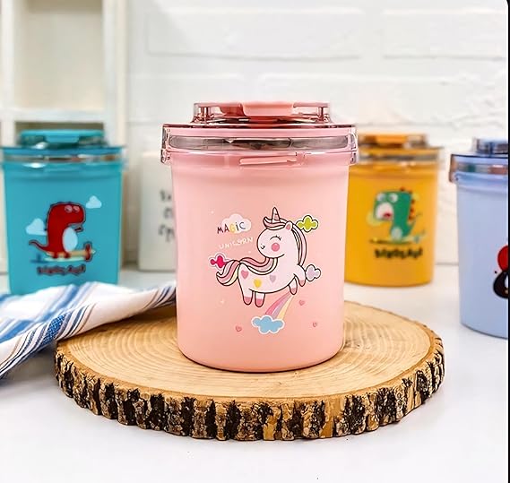 SCOFFCO TedeMei Soup Cup 7103 (WPT) – Premium Quality Insulated Soup Mug | Ideal for Hot & Cold Beverages | Durable & Leakproof Design PACK OF 1