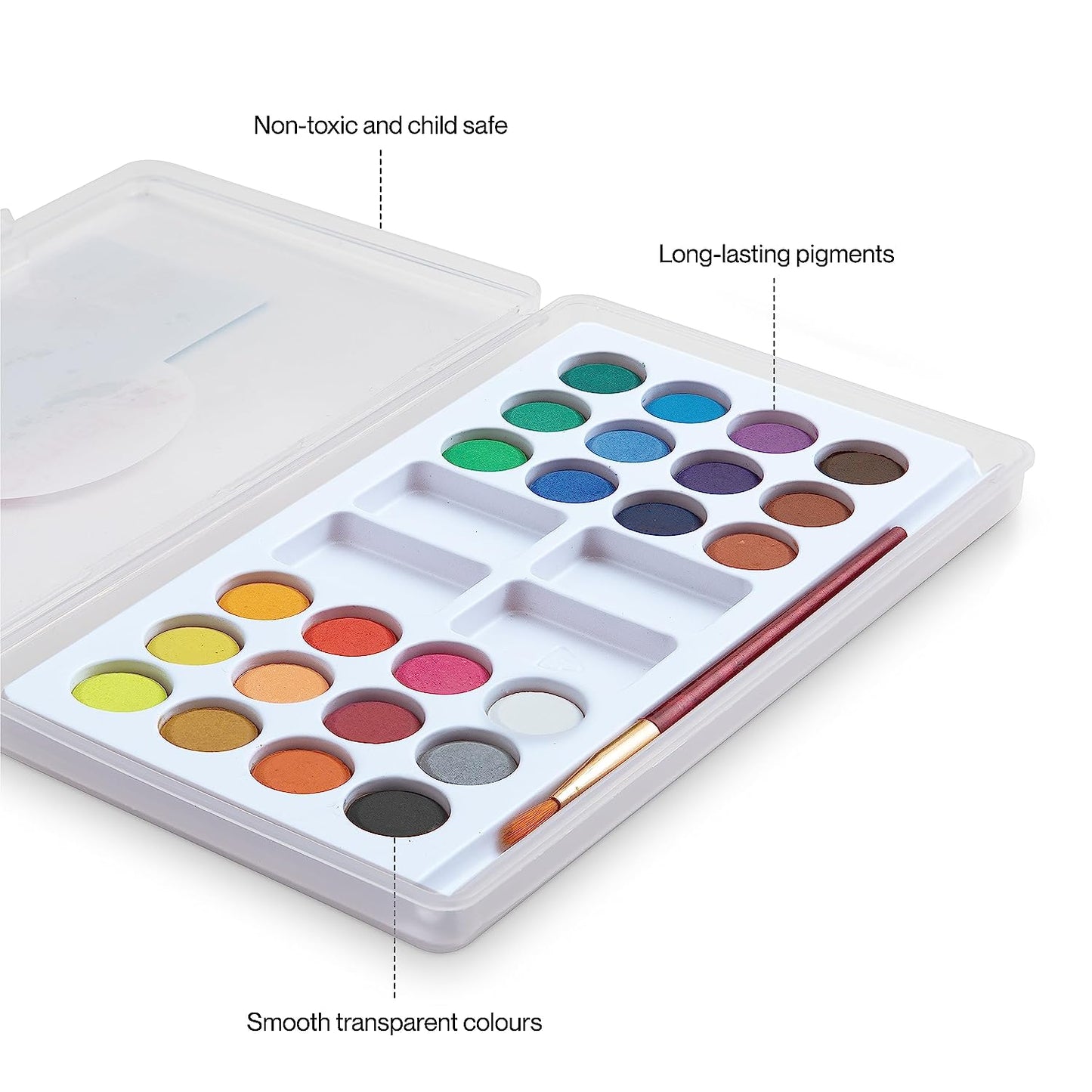 Camel Student Water Color Cakes - 24 Shades