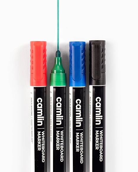 Camlin White Board Marker | Smooth & Bold Writing | Quick Dry Ink | Ideal for Office, School & Home