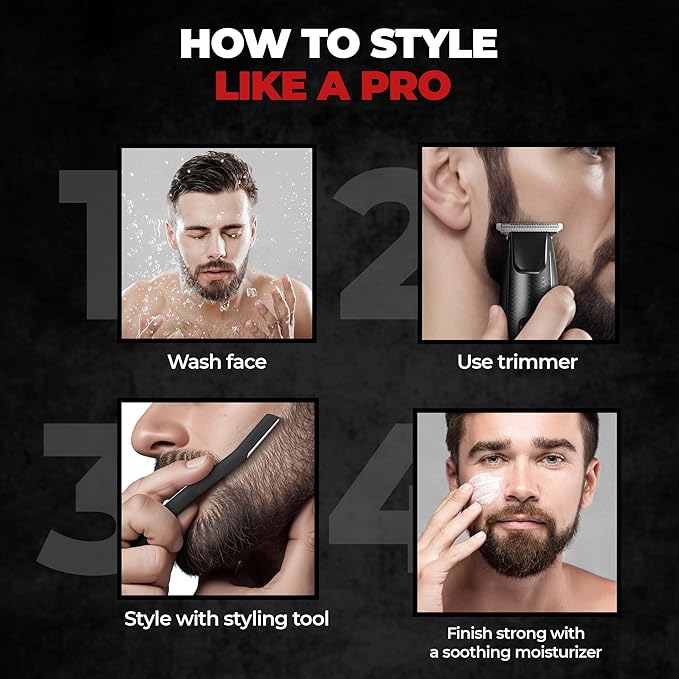 Beardo Ape-X EZ Trimmer & Beard Styling Tool & | Pack of 3 Razor & Beard Trimmer | 110 Min Run Time | 7000 RPM | Sharp, Precise, Durable | Beard & Body Grooming for Men