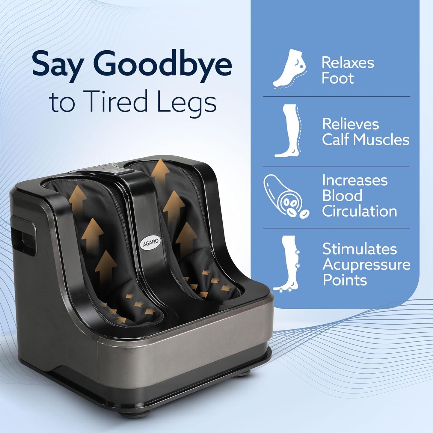 AGARO Rejoice Foot, Calf and Leg Massager 