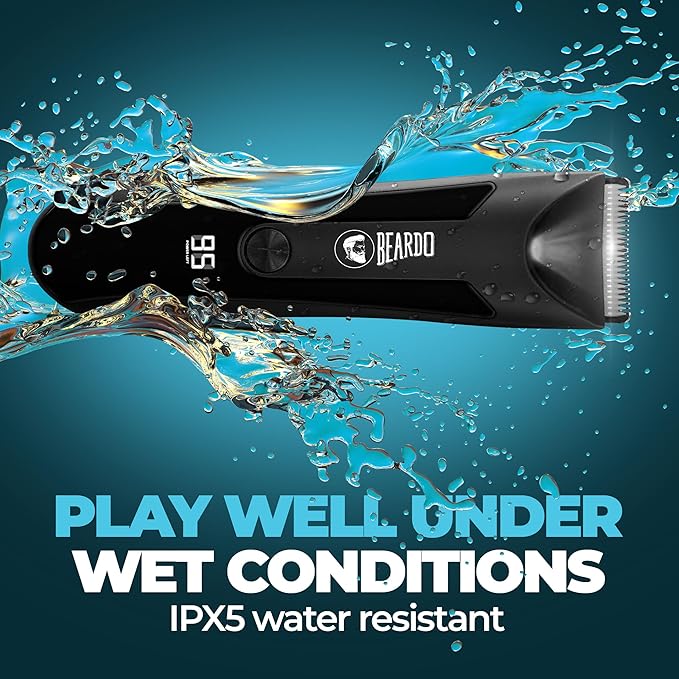 Beardo incrediBALL Trimmer for Men | Ball Trimmer for Men with Skin Safe Tech | No Nicks with Ceramic Blades | Shower friendly IPX5 Water resistant | LED display, LED torch, Dock | Use as per directions |