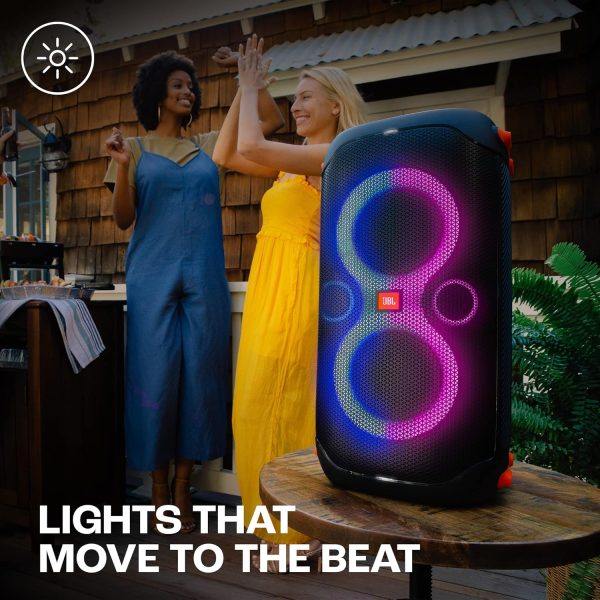 JBL Partybox 110 | Wireless Bluetooth Party Speaker| 160W Monstrous Pro Sound| Dynamic Light Show| Upto 12Hrs Playtime | Built-in Powerbank | Guitar & Mic support PartyBox App (Black) (TS)