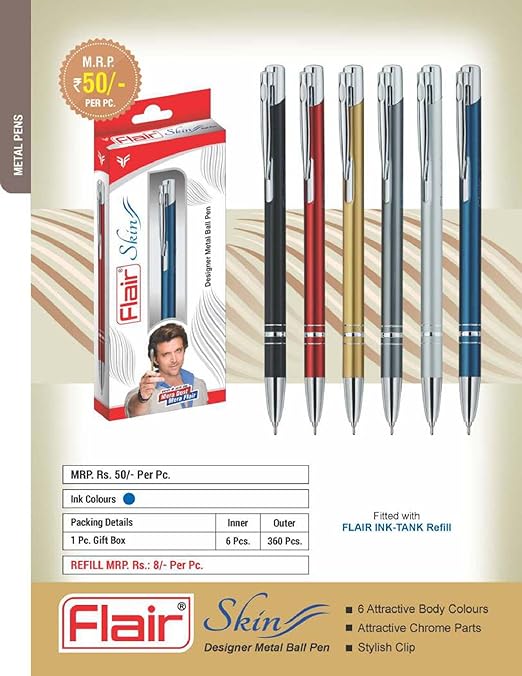 FLAIR Skin Designer Metal Ball Pen