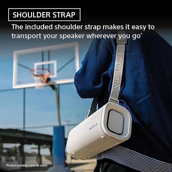 Sony New Launch ULT Field 5 Bluetooth Wireless Speaker with Massive Bass|360° Party Light|25hrs Playtime|IP67|Shoulder Strap|Quick Charge|Built in Powerbank|Party Connect(SRS-ULT50)-Black