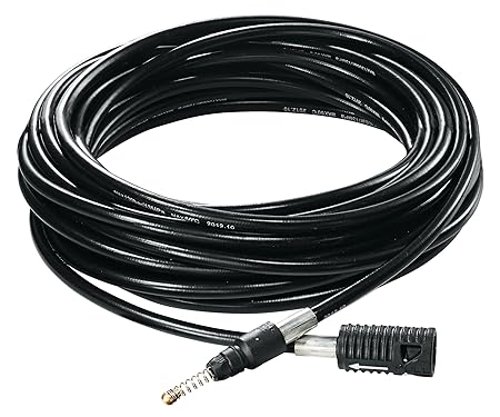 BOSCH High- Pressure Drain Cleaner Pipe 10m, 9.5 mm Diameter, Accessory for Aquatak Pressure washers, Hose for Cleaning Pipe and Drains, Max Pressure 140 Bar, Easy Attachment, 0.79kg (RD)