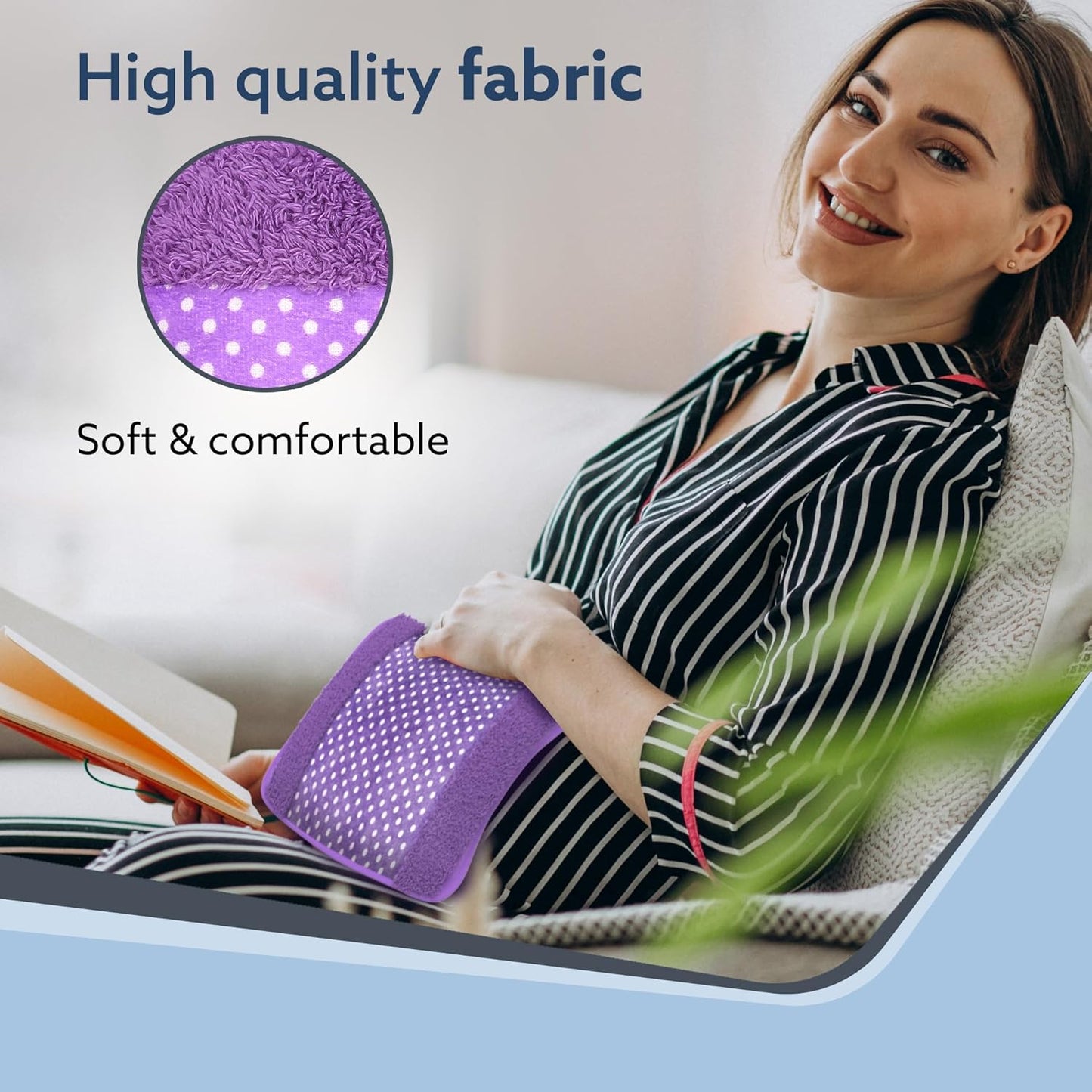 AGARO Electric Hot Water Bag HB361, For pain relief, heating bag electric, Heating Pad-Heat Pouch Hot Water Bottle Bag, Heating Pad For Pain Relief