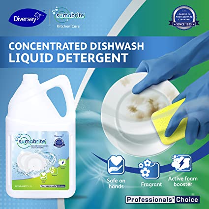 DIVERSEY SUMABRITE CONCENTRATED DISHWASH LIQUID DETERGENT 5 LTR - Scoffco