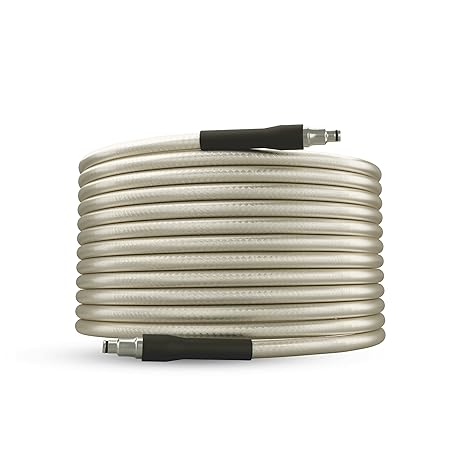 Dylect 12M Pressure Washer Outlet Hose Pipe – Durable, Flexible, Transparent Off White, Compatible with Most Pressure Washers (RD)