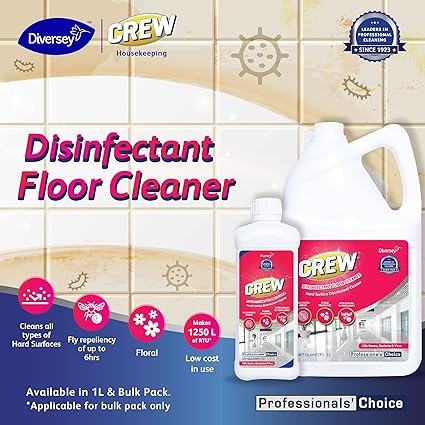 Diversey Crew Disinfectant Floor Cleaner Floral Fragrance 5 Litre - Scoffco