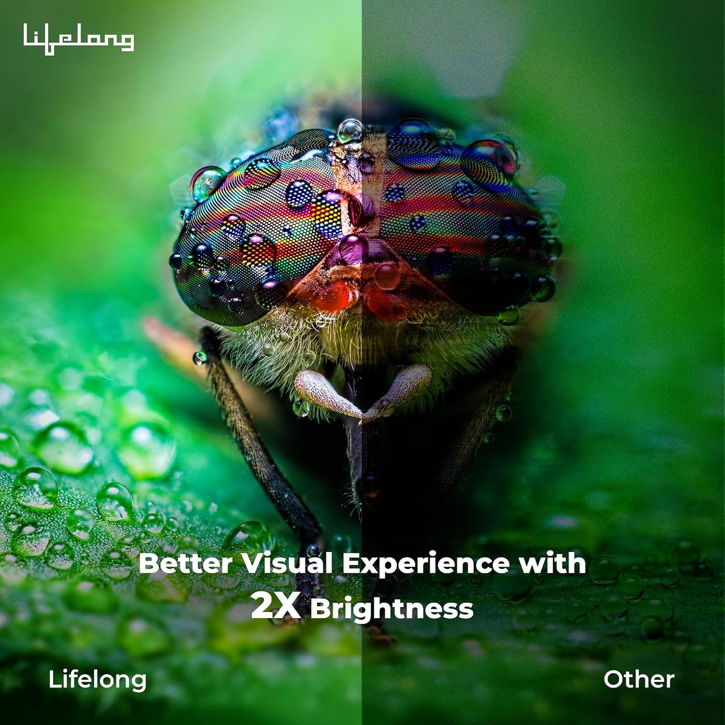 Lifelong Electronics Lightbeam Smart LED Projector | Remote App, Android 14, 1080P & 4K Ultra HD Support, 4000 Lumens | All OTT Apps (Netflix, Prime, Jio etc) | WiFi/BT, HDMI, Screen Cast, 150” Screen (TS)