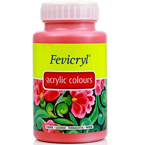 Fevicryl Acrylic Colour, Black Acrylic Paint, 500 ml, Art and Craft Paint, DIY Paint, Rich Pigment, Non-Craking Paint for Canvas, Wood, Leather, Earthenware, Metal.(Available Multiple Colour Shades).