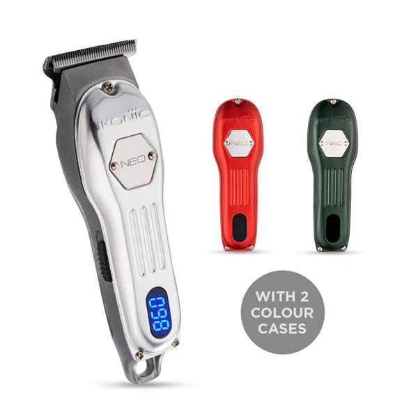 Ikonic Professional Neo Hair Trimmer for Men | Cordless Rechargeable Beard & Hair Trimmer | Precision Blades | Adjustable Cutting Length | USB Charging | Low Noise Grooming Trimmer