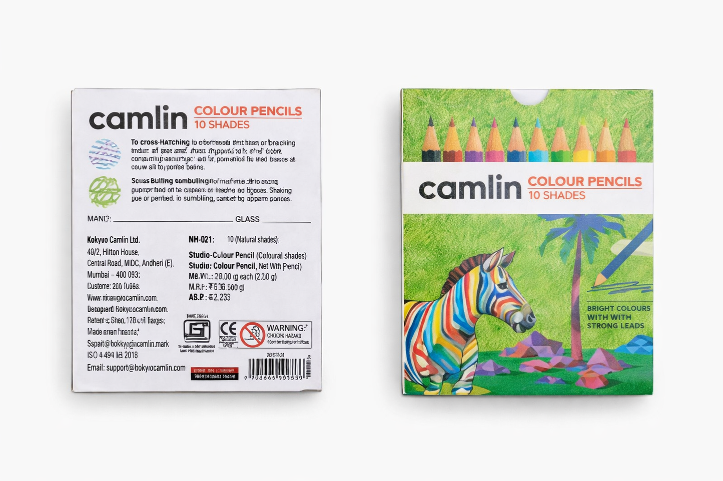 Camlin Colour Pencils Set – 12 Shades | Smooth & Vibrant Colours | Strong Leads for School & Art Use | MRP ₹35