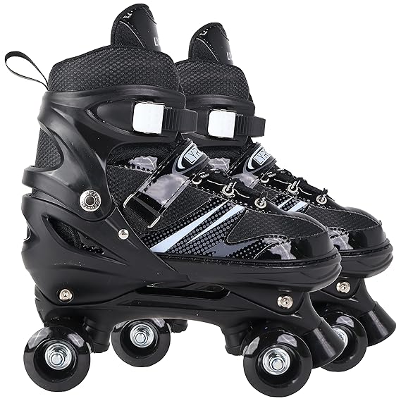 Lyrovo Derby Unisex Child Roller Skates Shoes with Break  (ASL)