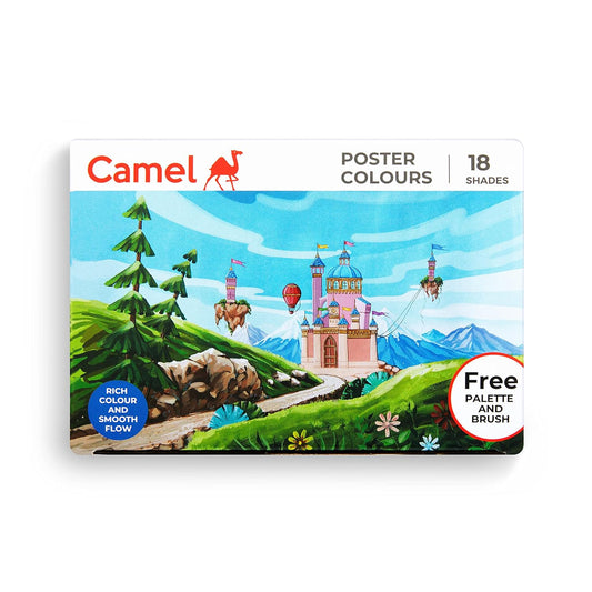 Plastic Poster colour Crayons | Camlin | 18 Shades | Extra Smooth & More Bright