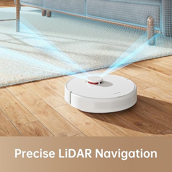 DREAME F9 Pro Robot Vacuum Cleaner and Mop 2-in-1, Mapping for Multiple Floors, Lidar Navigation, 150-Min Runtime, Vacuum Cleaner and Mop Robot, WiFi/App/Alexa, 2500 Pa (ASL)