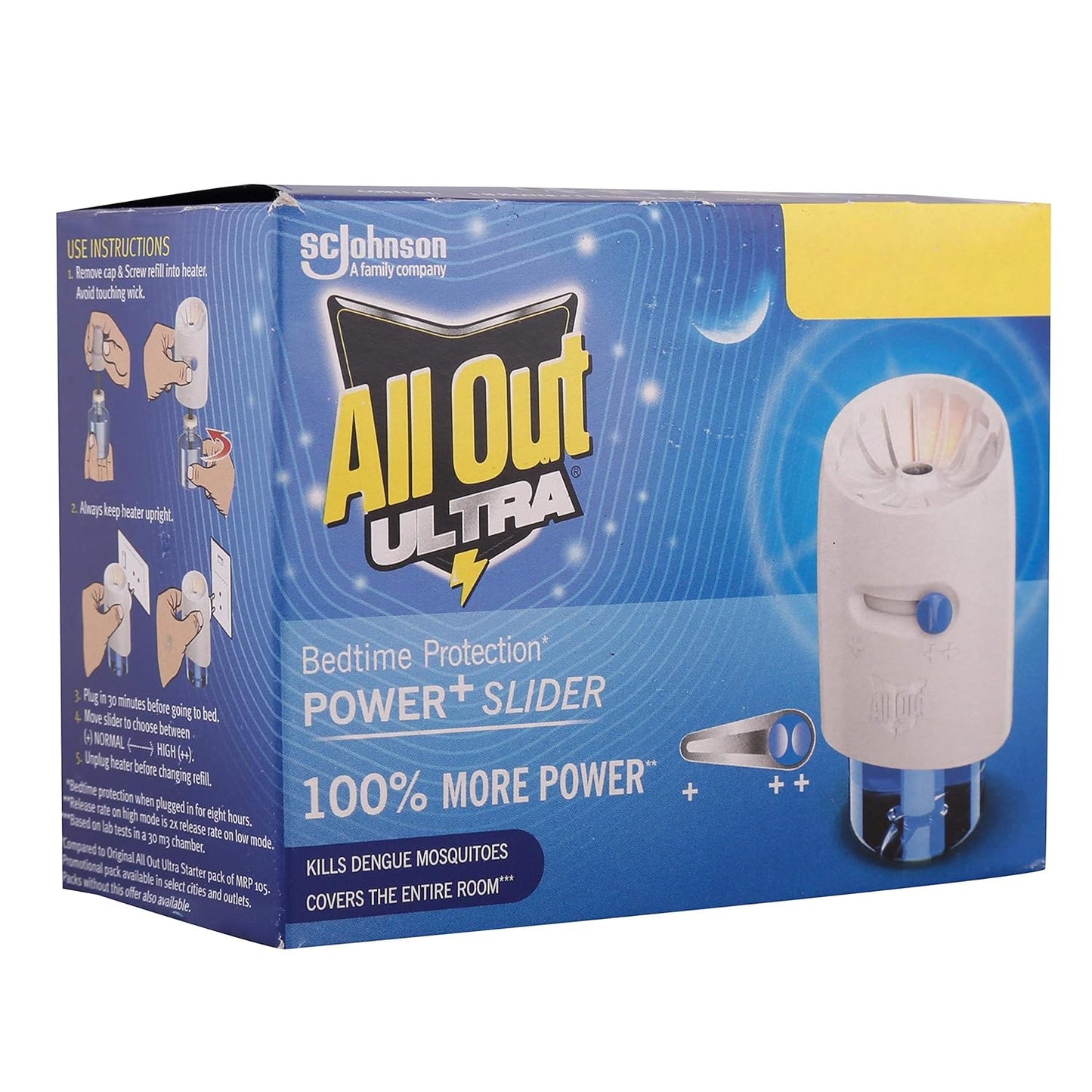 All Out Ultra Mosquito Repellant Combo Pack (Machine + Pack Of 1 Refills) | Kills Dengue Mosquitoes, Liquid