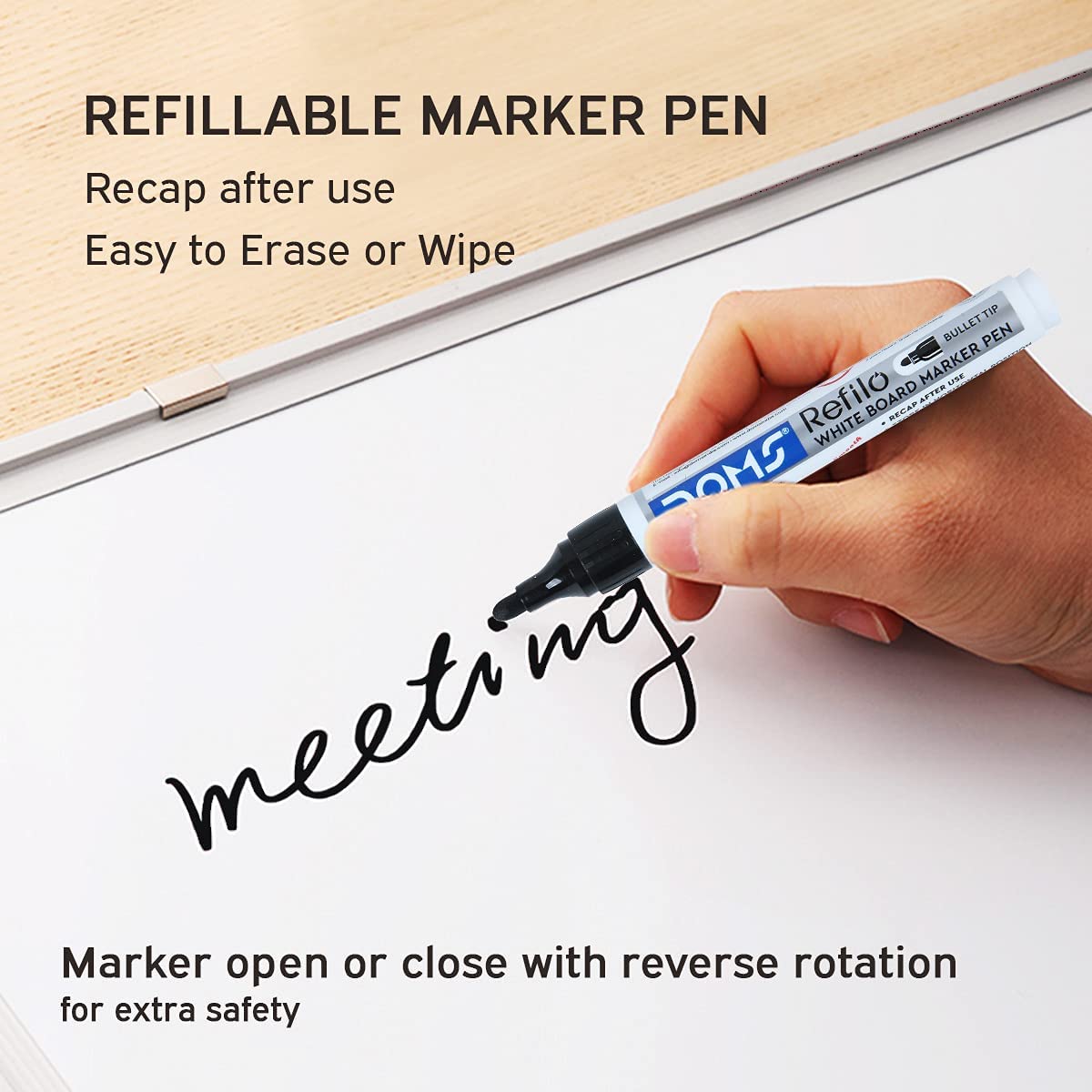 Doms Refilo White Board Marker Pen (SET OF 10 PCS)