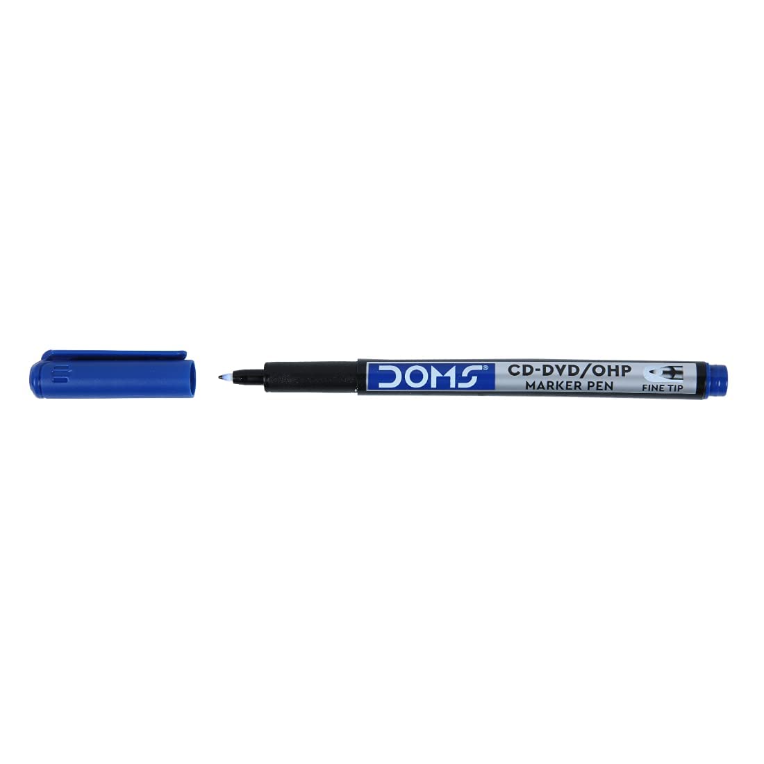 Doms Non-Toxic CD-DVD/OHP Marker Pen (BLUE SET OF 10 PCS)