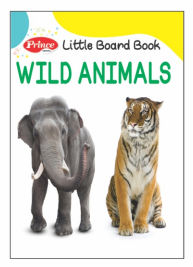 My First Little Board Book Of Wild Animals | Book For Children | English, Hardcover, Kamal