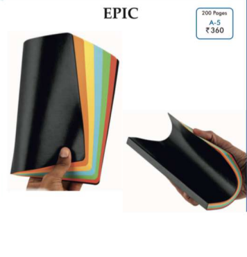 Digismart EPIC-A5 200 Pages Notebook Diary Non Dated 6 by 8.5 inch  Note Book