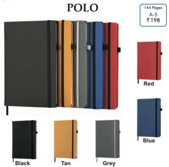 Digismart POLO-A5 144 Pages Notebook Diary Non Dated 6 by 8.5 inch  Note Book or Journal for Office and Personal use, Think Different