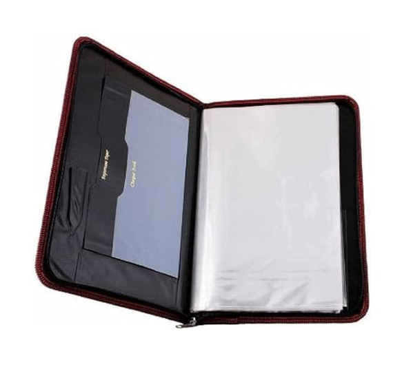 Digismart CB-106 File Folder 20 Leaf's Certificate, Document Legal Paper Carry Holder Zipper Bag for Office School & College
