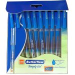 Cello Butterflow Simply Pen Set | Pack of 10 Pens | Smooth Writing Experience | For School and Office Use | Best Pen for Exams