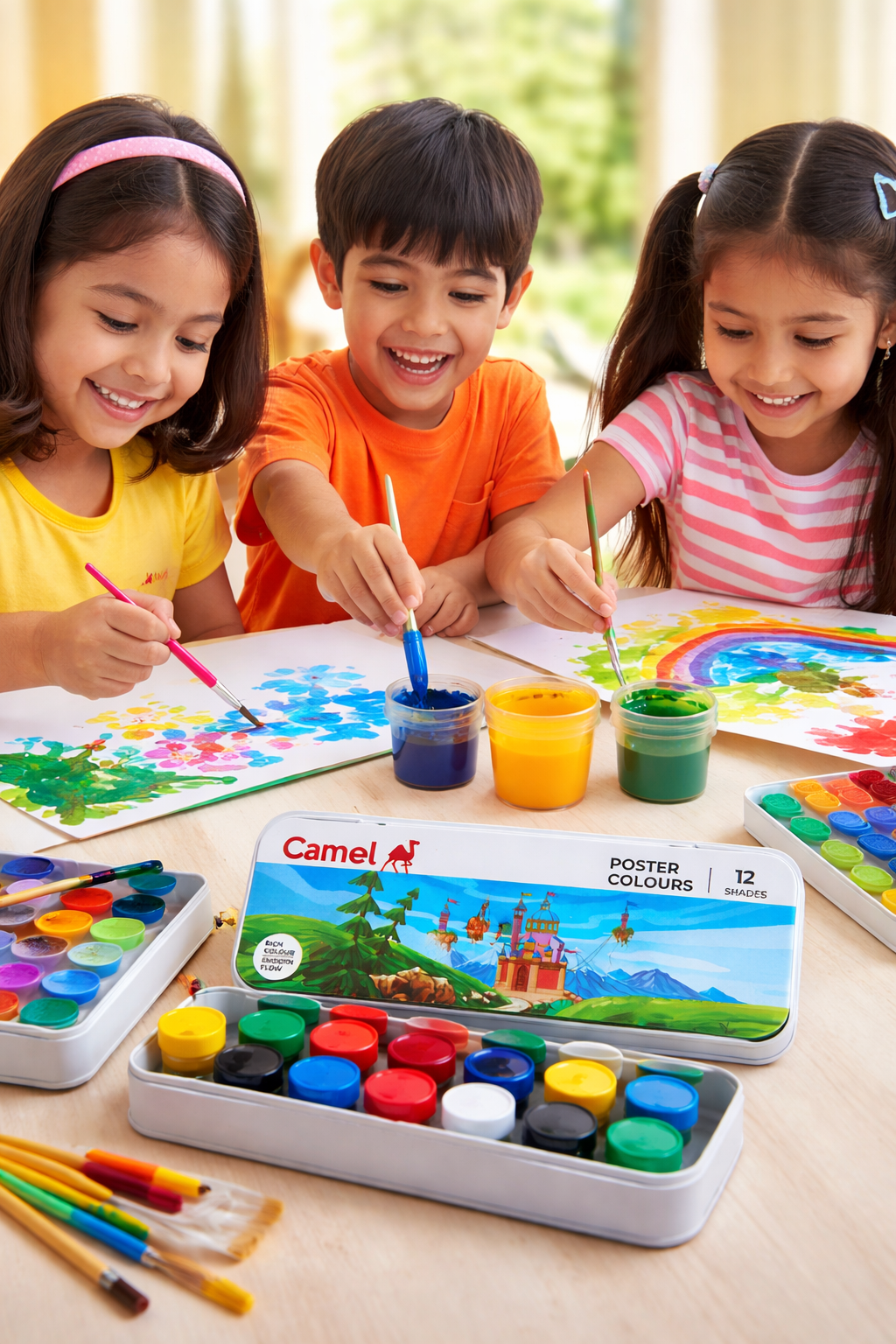 Camlin Poster Colours 14 Shades Set – Smooth, Vibrant & Easy to Use | Ideal for School Projects & Art |