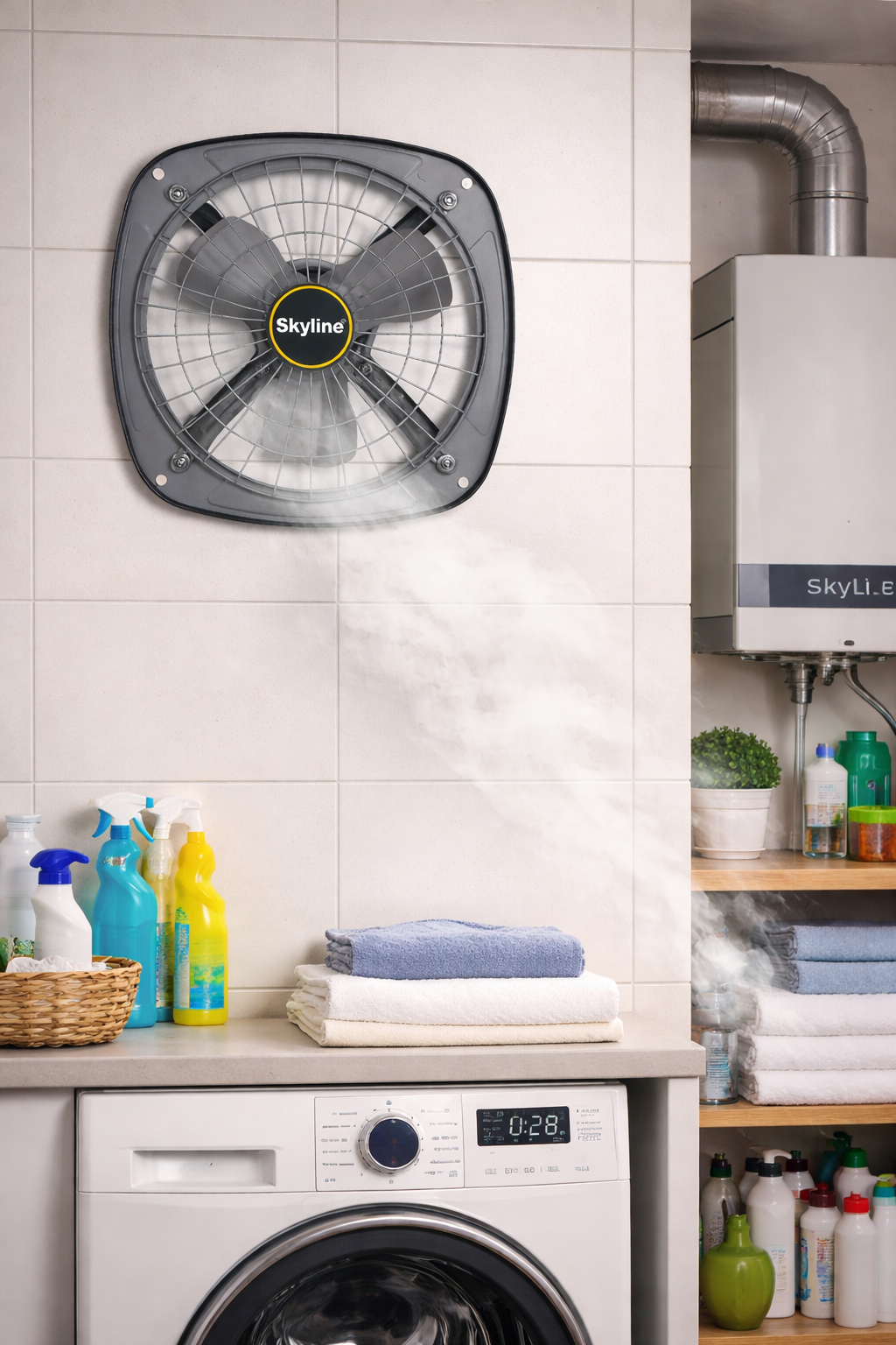 Skyline Fresh Air Fan VTL-2333 | High Speed | Durable Metal Body Exhaust Fan for Kitchen & Bathroom