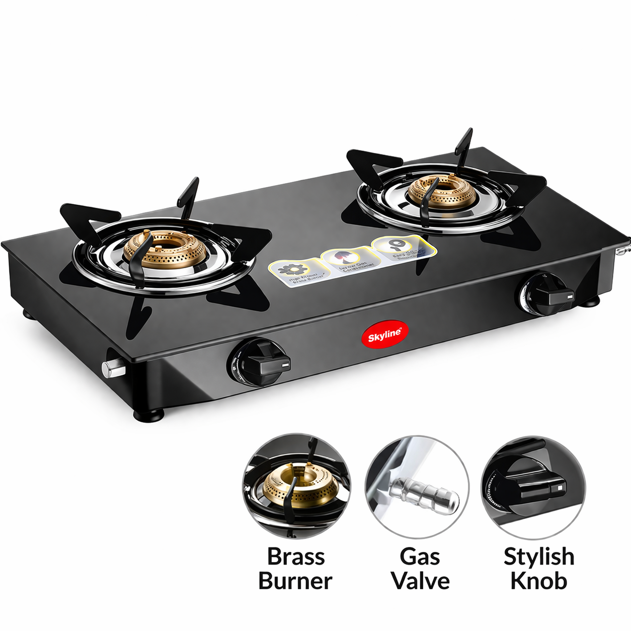 Skyline LPG Gas Stove VTL 1717 | Durable Design | High Efficiency Burners | Ideal for Kitchen Use