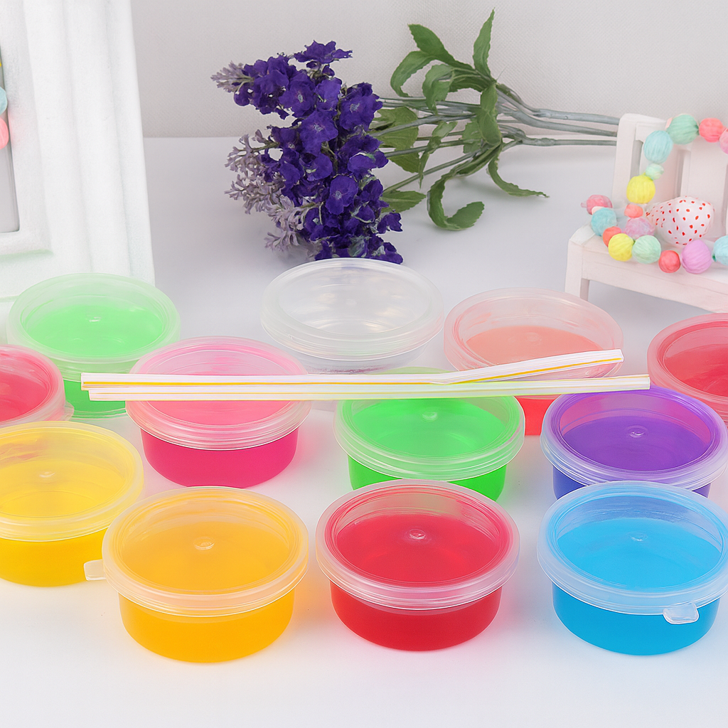 ART & CRAFT Pack of Slime (Crystal Mud Slime) Clay jel Jelly Putty mud Toy kit Set Toys for Girls Boys Kids Bottle Slime