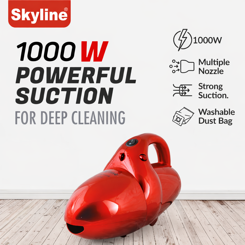 Skyline 1000W Vacuum Cleaner with Suction & Blow Function | Powerful Cleaning for Home & Office VI-1010