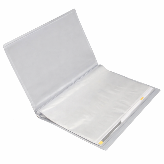 Display Book File Folder, A4 Size 40 Pockets, File Folder for Documents (TRANSPARENT)