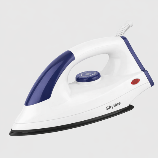 Skyline Dry Iron | 1000W Quick Heating | Lightweight & Easy Glide Soleplate | Comfortable Grip VTL-1007